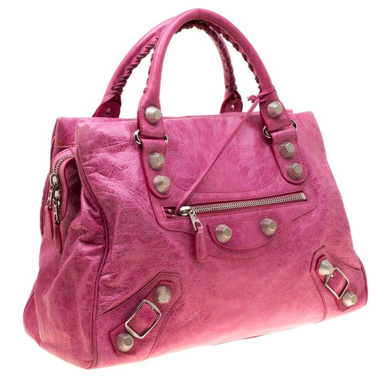 balenciaga pink bum bag