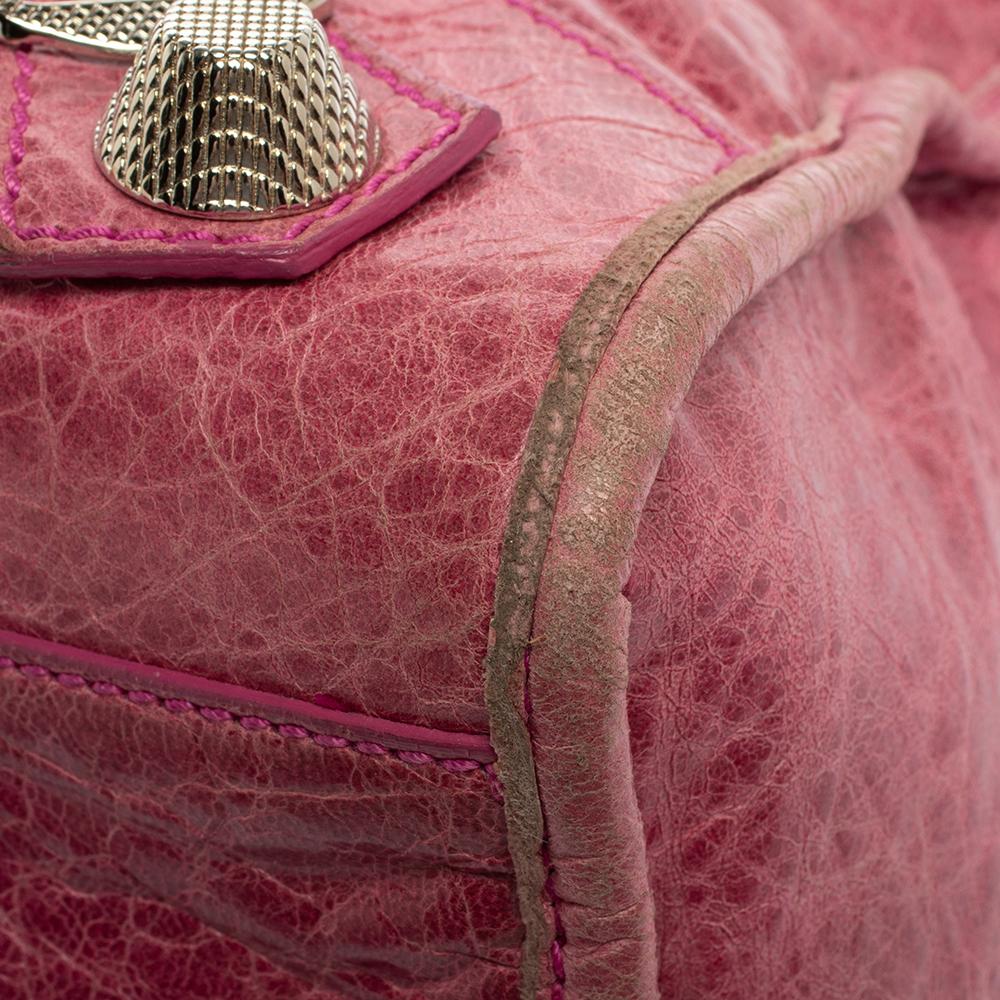 Balenciaga SGH City Tragetasche aus Bubble Gum Leder 6