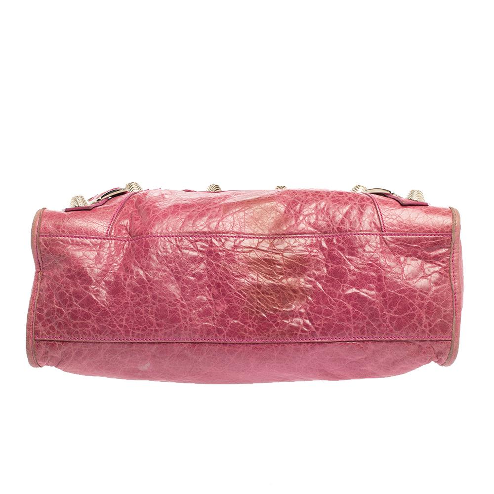 Balenciaga SGH City Tragetasche aus Bubble Gum Leder Damen