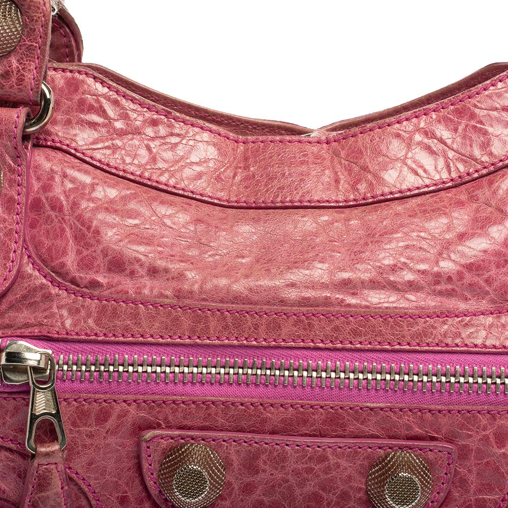 Balenciaga SGH City Tragetasche aus Bubble Gum Leder 2