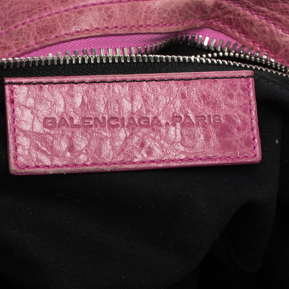 Balenciaga SGH City Tragetasche aus Bubble Gum Leder 3