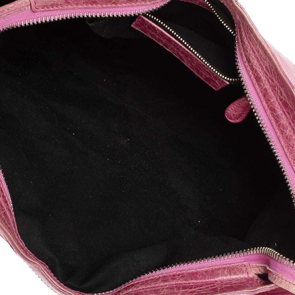 Balenciaga SGH City Tragetasche aus Bubble Gum Leder 4