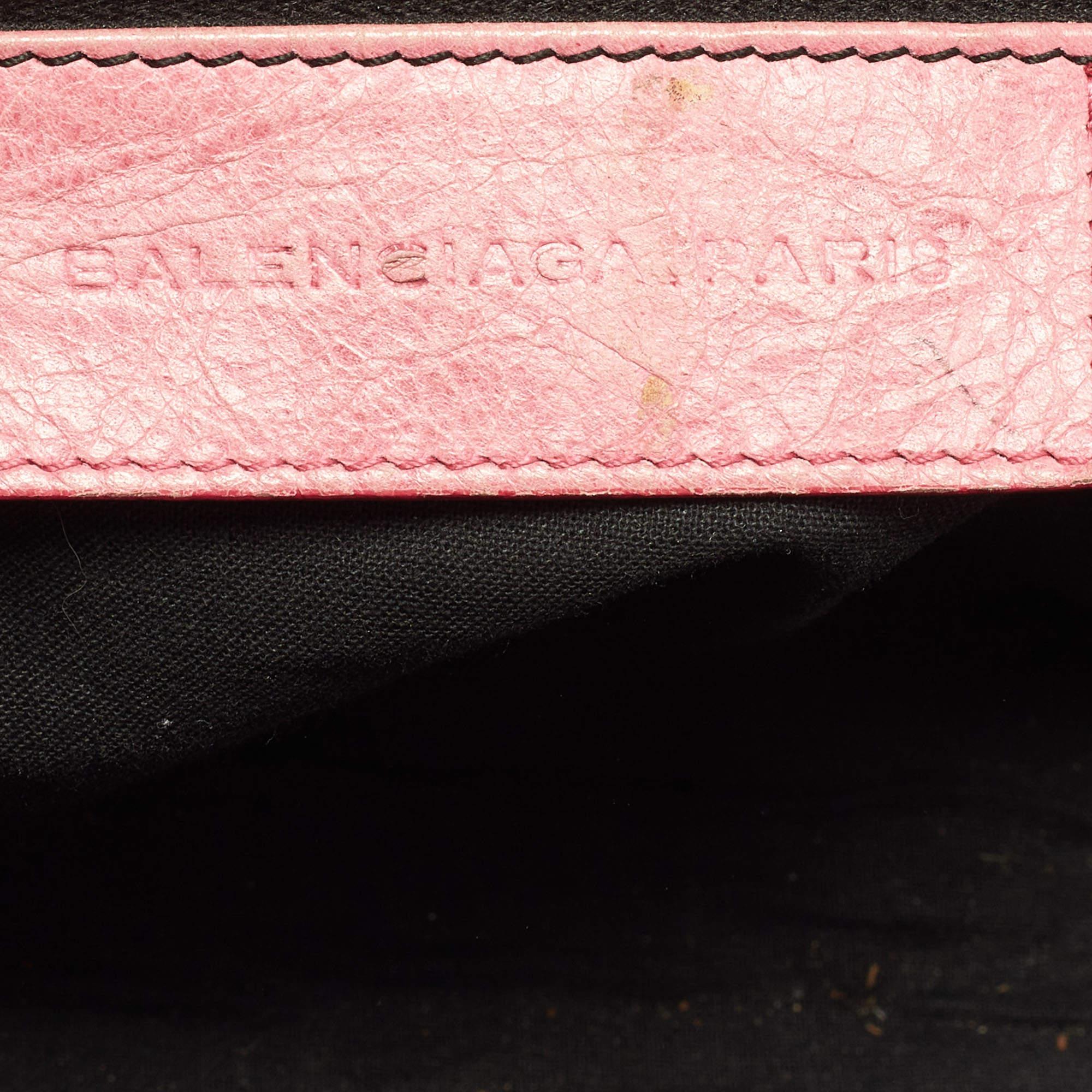 Balenciaga Bubble Gum Pink Leather GSH Work Tote 5