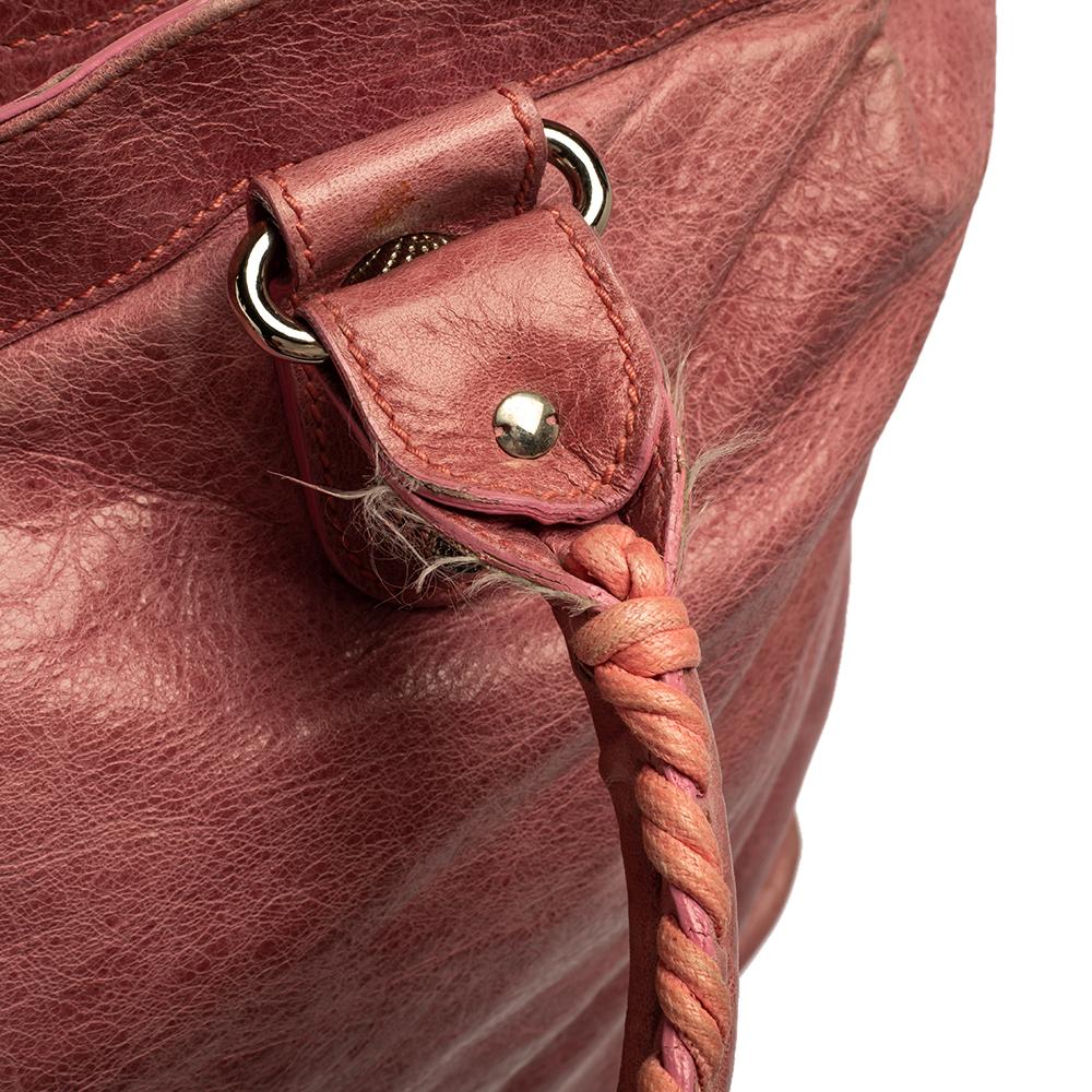 Balenciaga Bubble Gum Pink Leather SGH Brief Tote 3