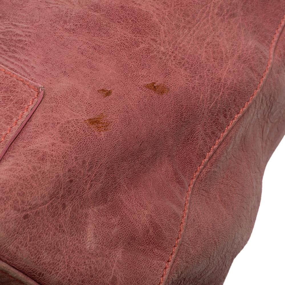 Women's Balenciaga Bubble Gum Pink Leather SGH Brief Tote