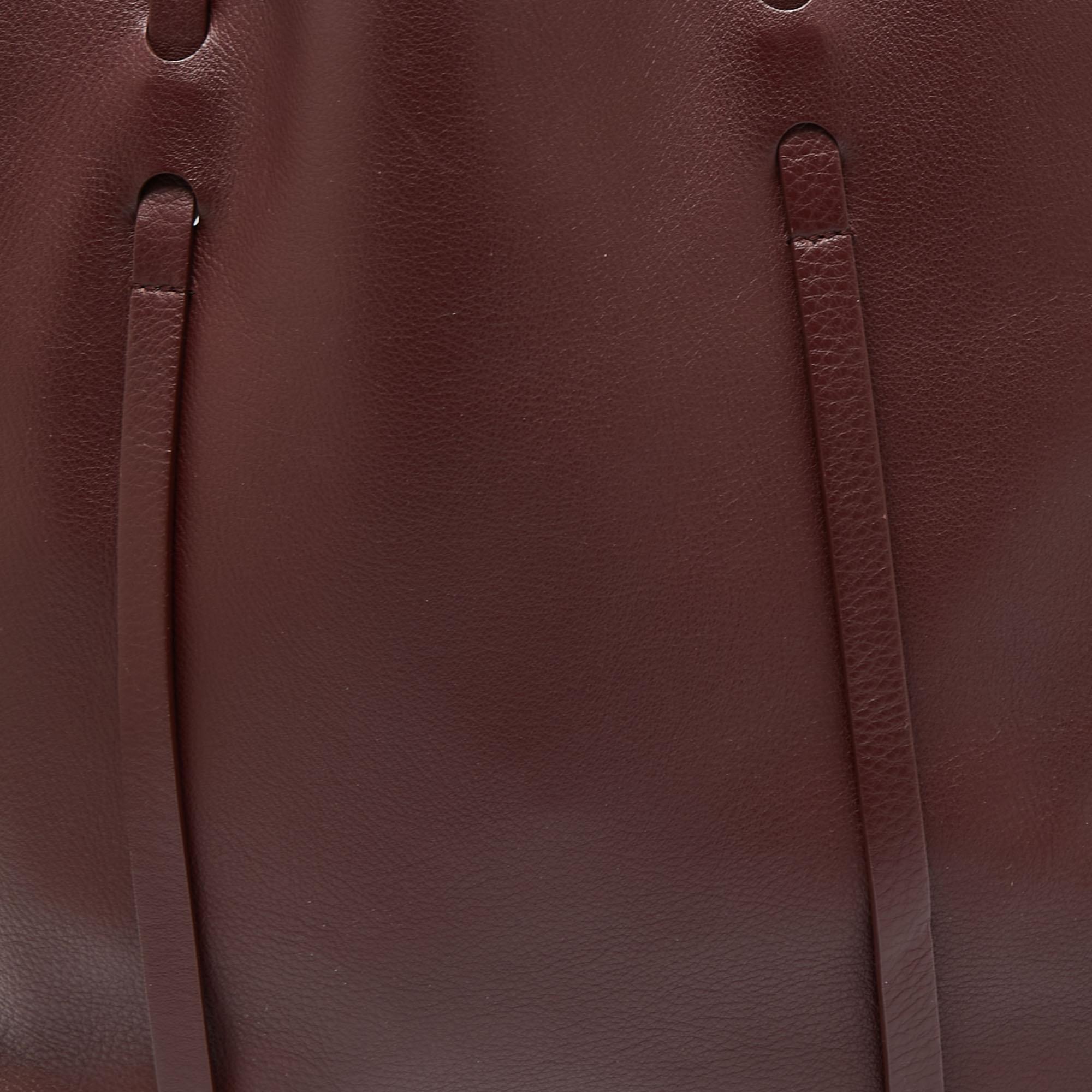 Balenciaga Burgundy Leather Medium Everyday Tote 5