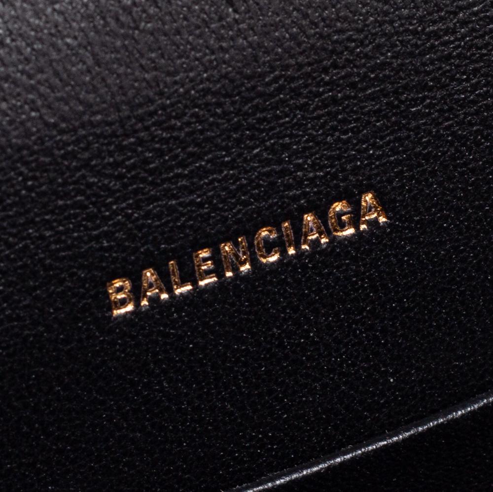 Balenciaga Burgundy Leather Sharp Top Handle Bag 1