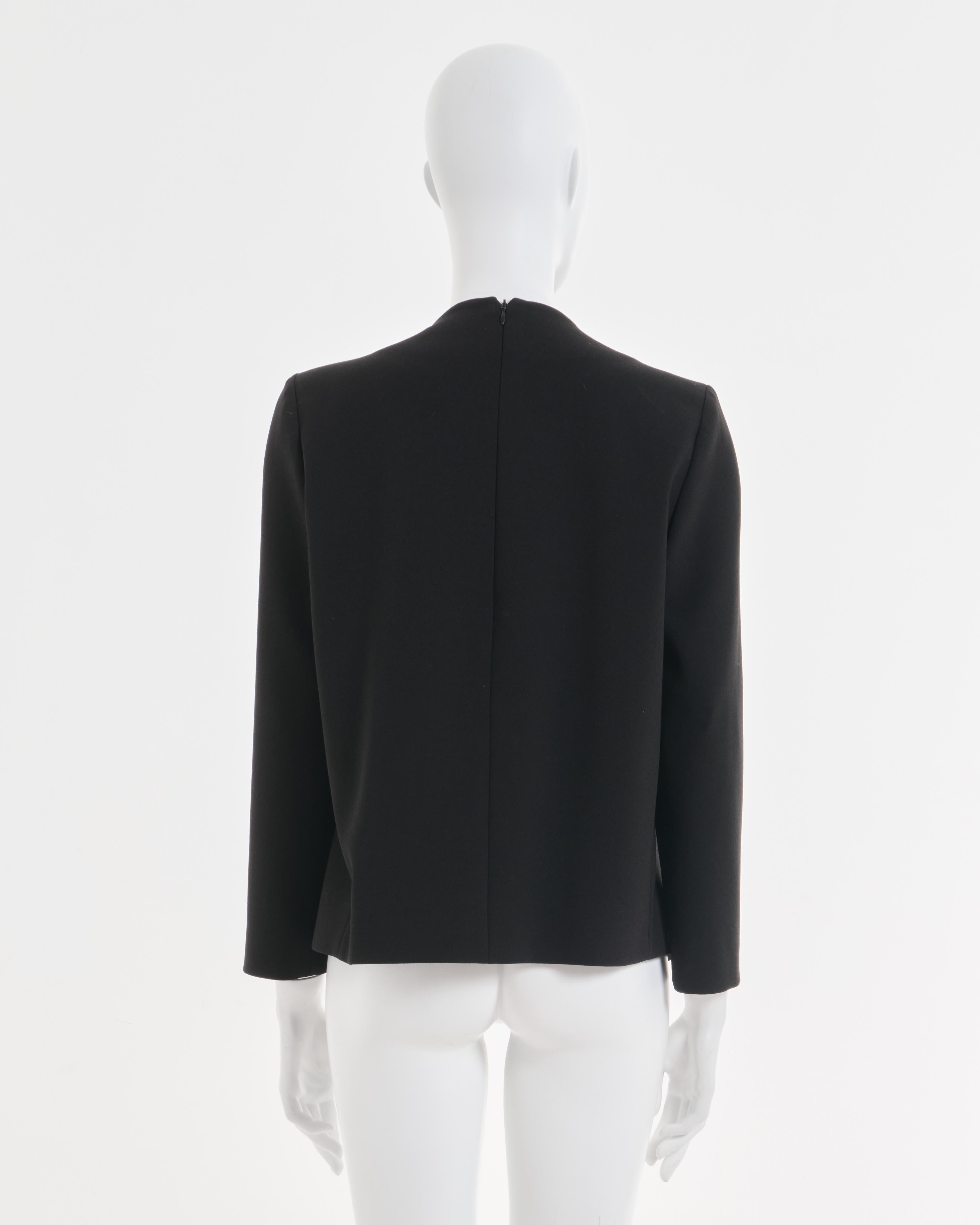 Black Balenciaga by Alexander Wang F/W 2015 - Top drapé à boucles noir en vente