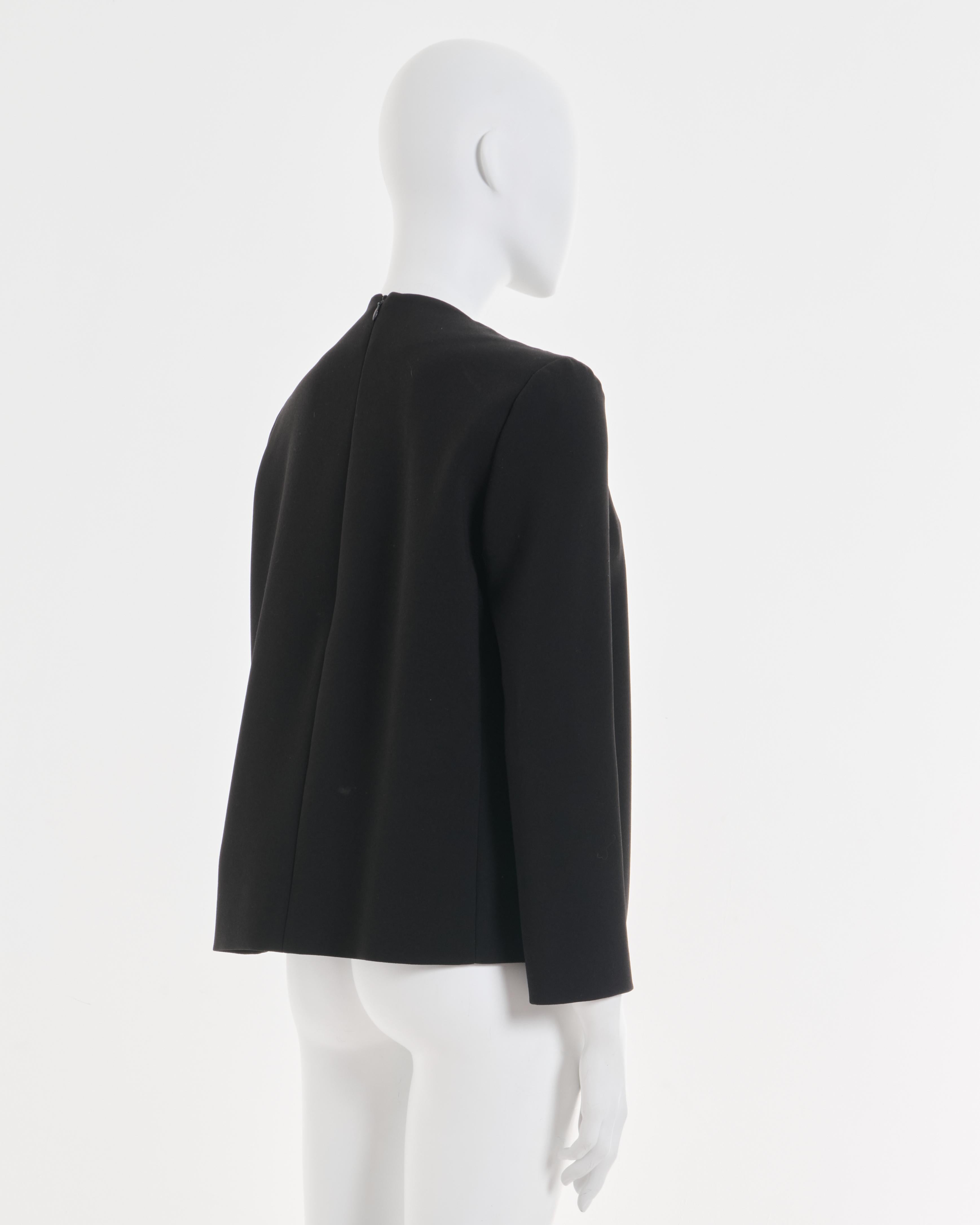 Balenciaga by Alexander Wang F/W 2015 - Top drapé à boucles noir Excellent état - En vente à Milano, IT