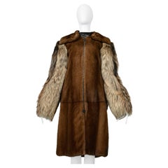 Balenciaga By Demna Gvasalia Mink & Fox Fur Coat With Detachable Collar 2016