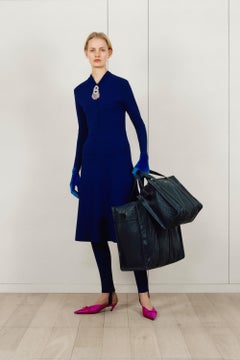 BALENCIAGA By DEMNA Pre Fall 2017 Blue Jewel Dress