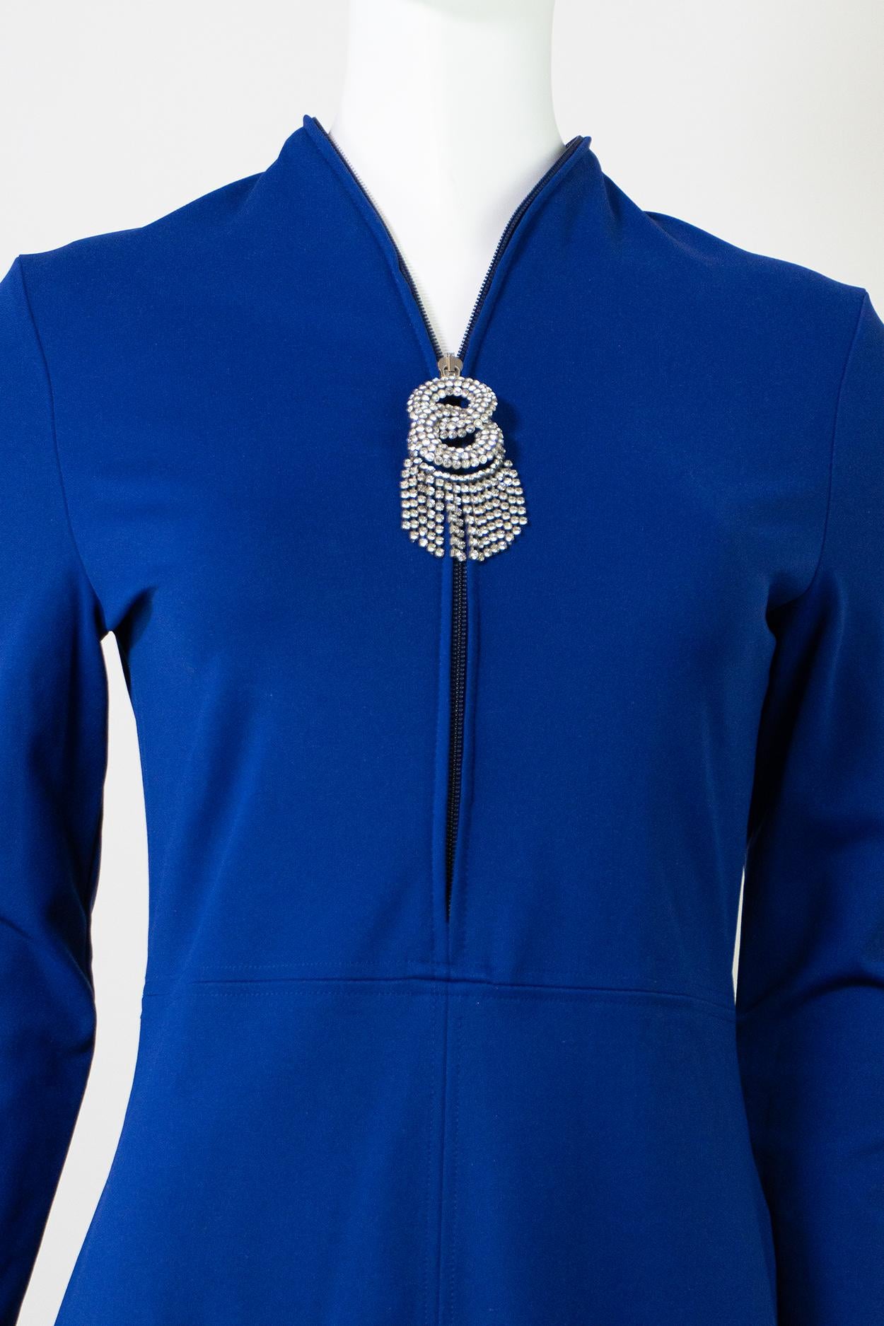 BALENCIAGA By DEMNA Vestito Jewell Blu Pre Autunno 2017 in vendita 3