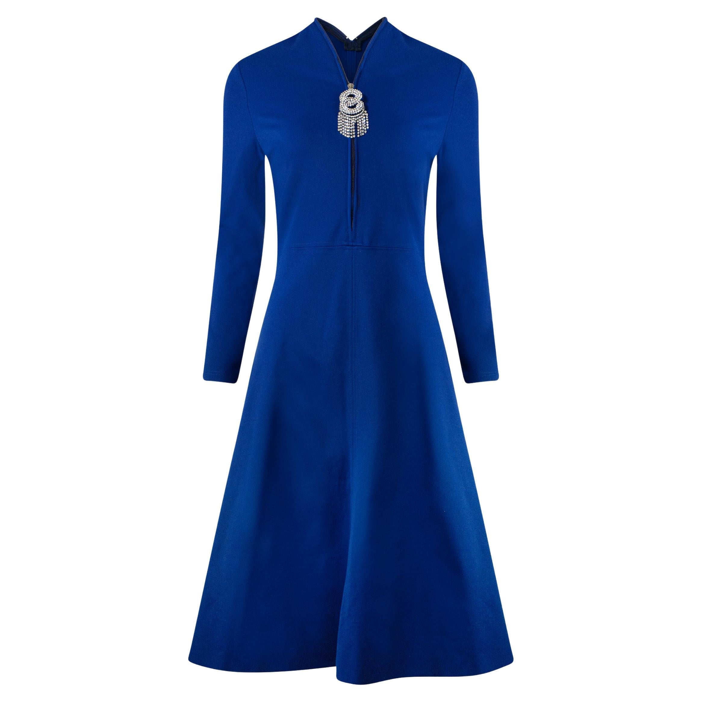 BALENCIAGA By DEMNA Vestito Jewell Blu Pre Autunno 2017 in vendita