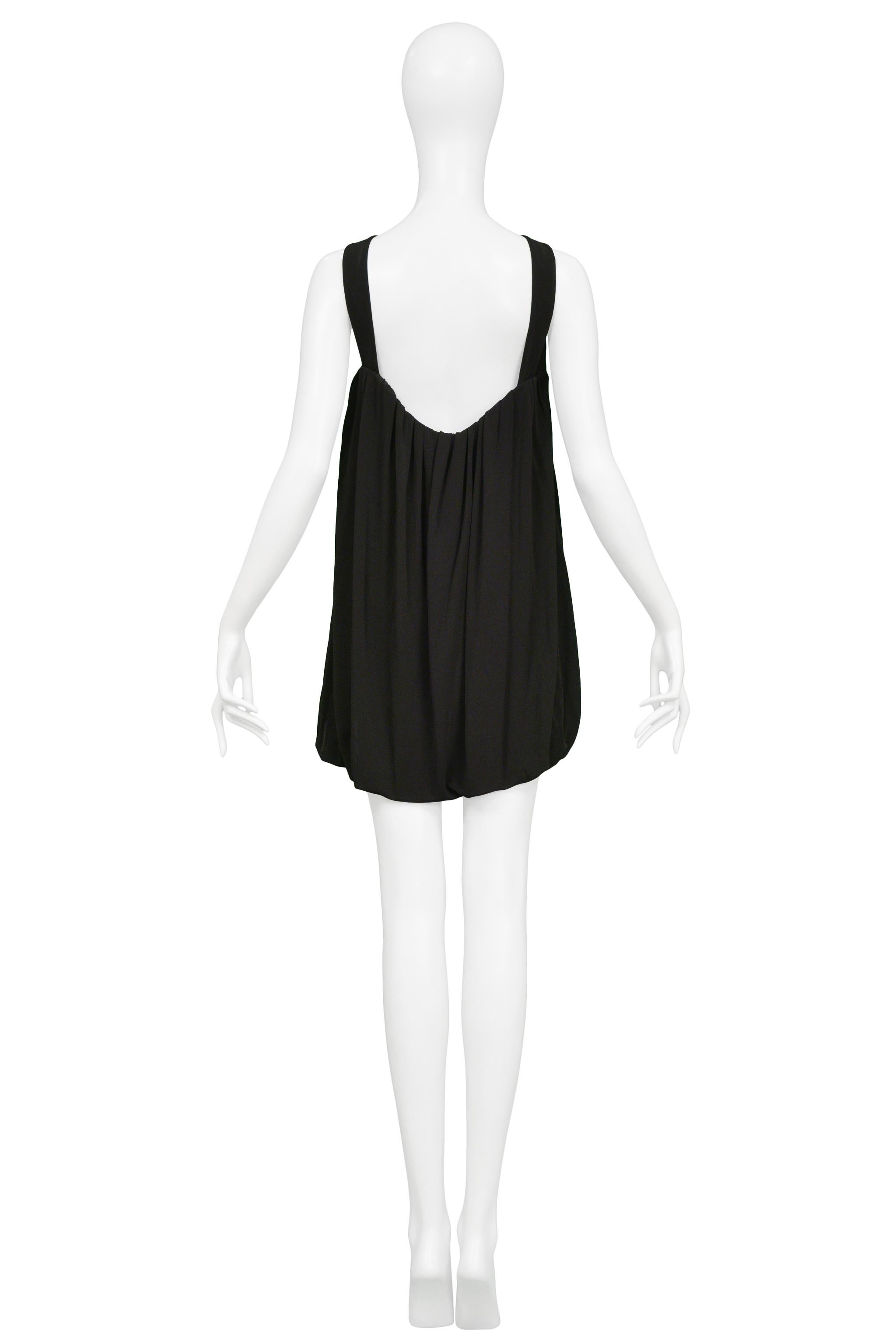 Balenciaga by Ghesquiere Black Cocktail Mini Dress 2007 In Excellent Condition For Sale In Los Angeles, CA