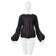 Balenciaga By Ghesquiere Fall 2006 Black Top With Dramatic Sleeves