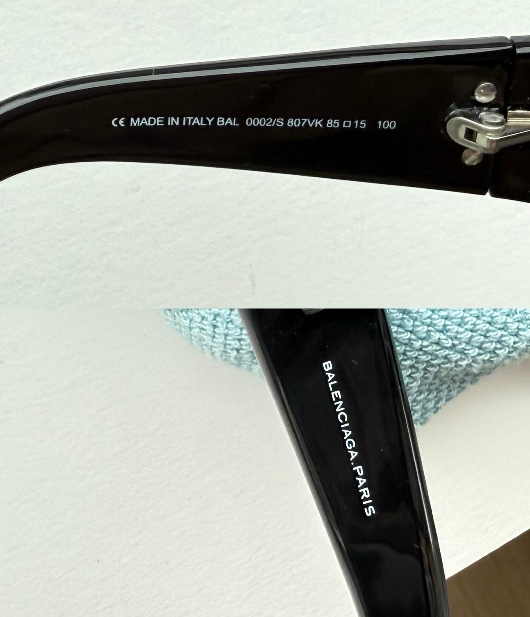 Lunettes de soleil unisexe BALENCIAGA by NICHOLAS GHESQUIERE 2007 Vintage Runway en vente 6