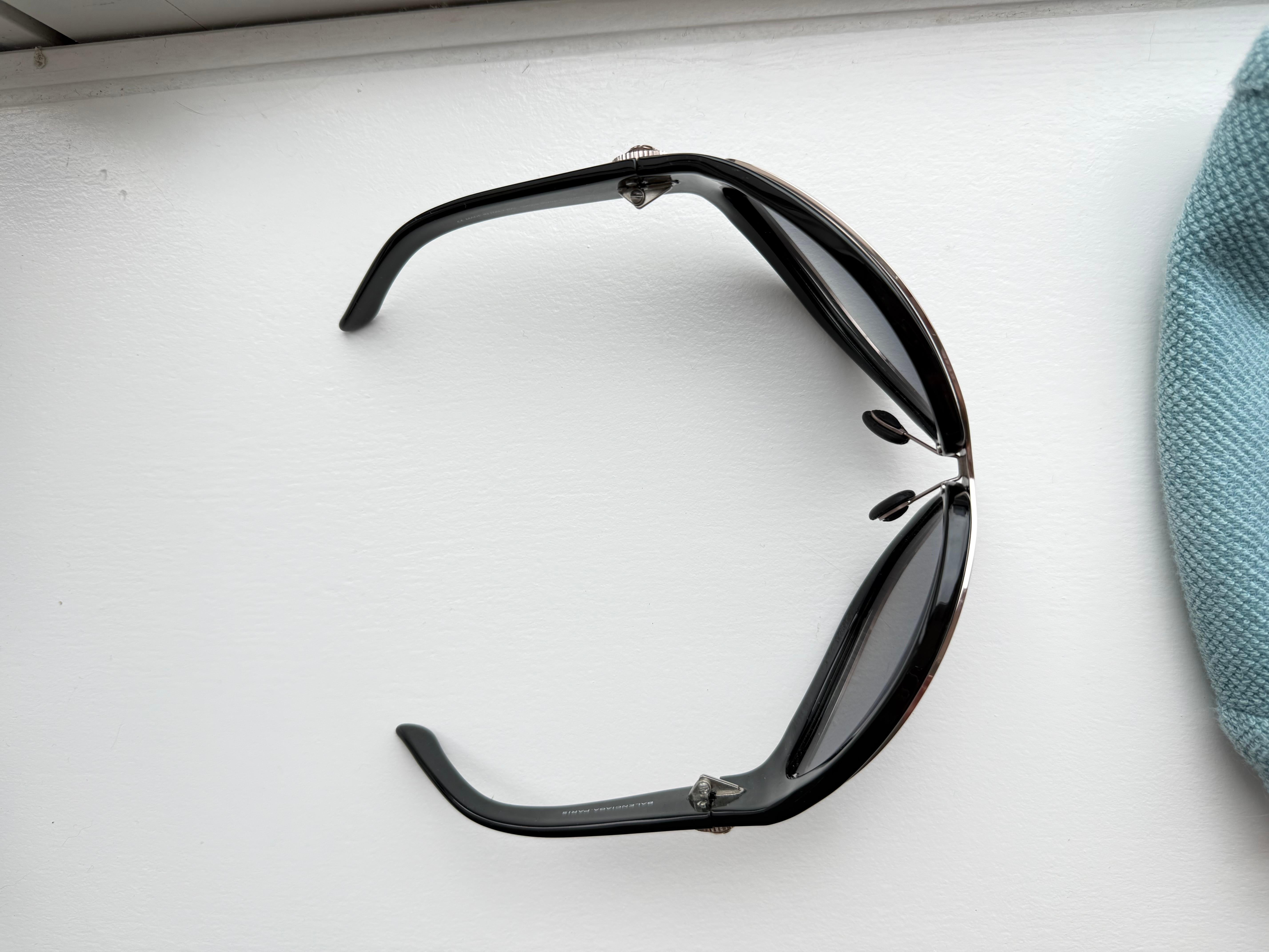Lunettes de soleil unisexe BALENCIAGA by NICHOLAS GHESQUIERE 2007 Vintage Runway en vente 4