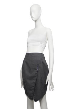 BALENCIAGA By NICOLAS GHESQUIÈRE 2003 Asymmetric Skirt FR40