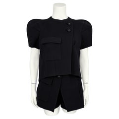 Balenciaga by Nicolas Ghesquière 2008 Geformte Neoprenjacke Skort Ensemble