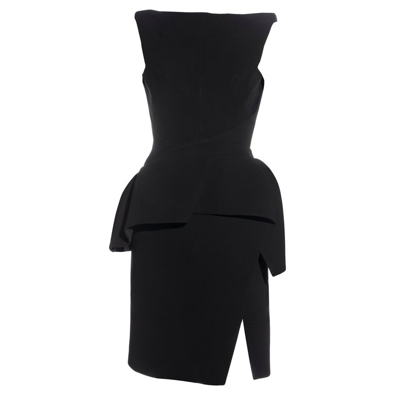 Balenciaga by Nicolas Ghesquire black structured cocktail dress, fw 2008 at 1stDibs | black structured dress, balenciaga 2008, structured black dress Balenciaga by Nicolas Ghesquire black structured cocktail dress, fw 2008 at 1stDibs | black structured dress, balenciaga 2008, structured black dress