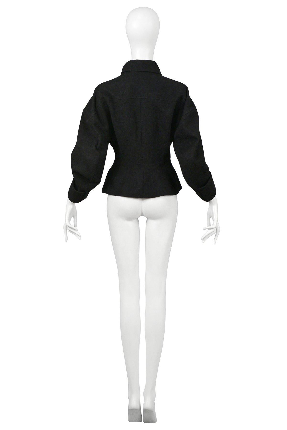 Women's Balenciaga by Nicolas Ghesquiere Black Western Inspired Jacket 2003