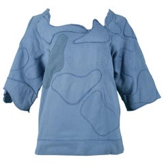 Balenciaga By  Nicolas Ghesquiere Felpa patchwork blu 2002