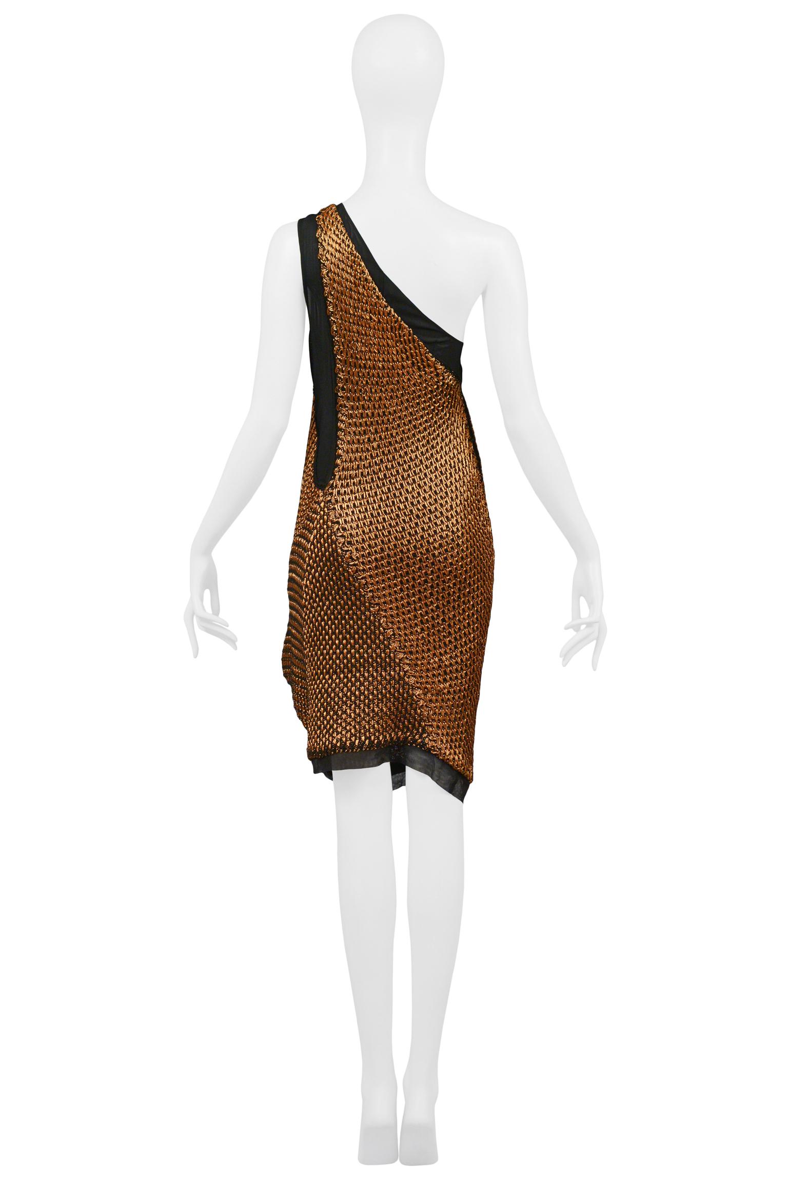 Balenciaga By Nicolas Ghesquiere Copper Wire Crochet Dress 2007 For Sale 1
