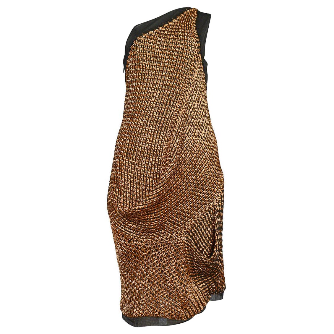 Balenciaga par Nicolas Ghesquiere - Robe crochetée en fil de fer cuivré 2007