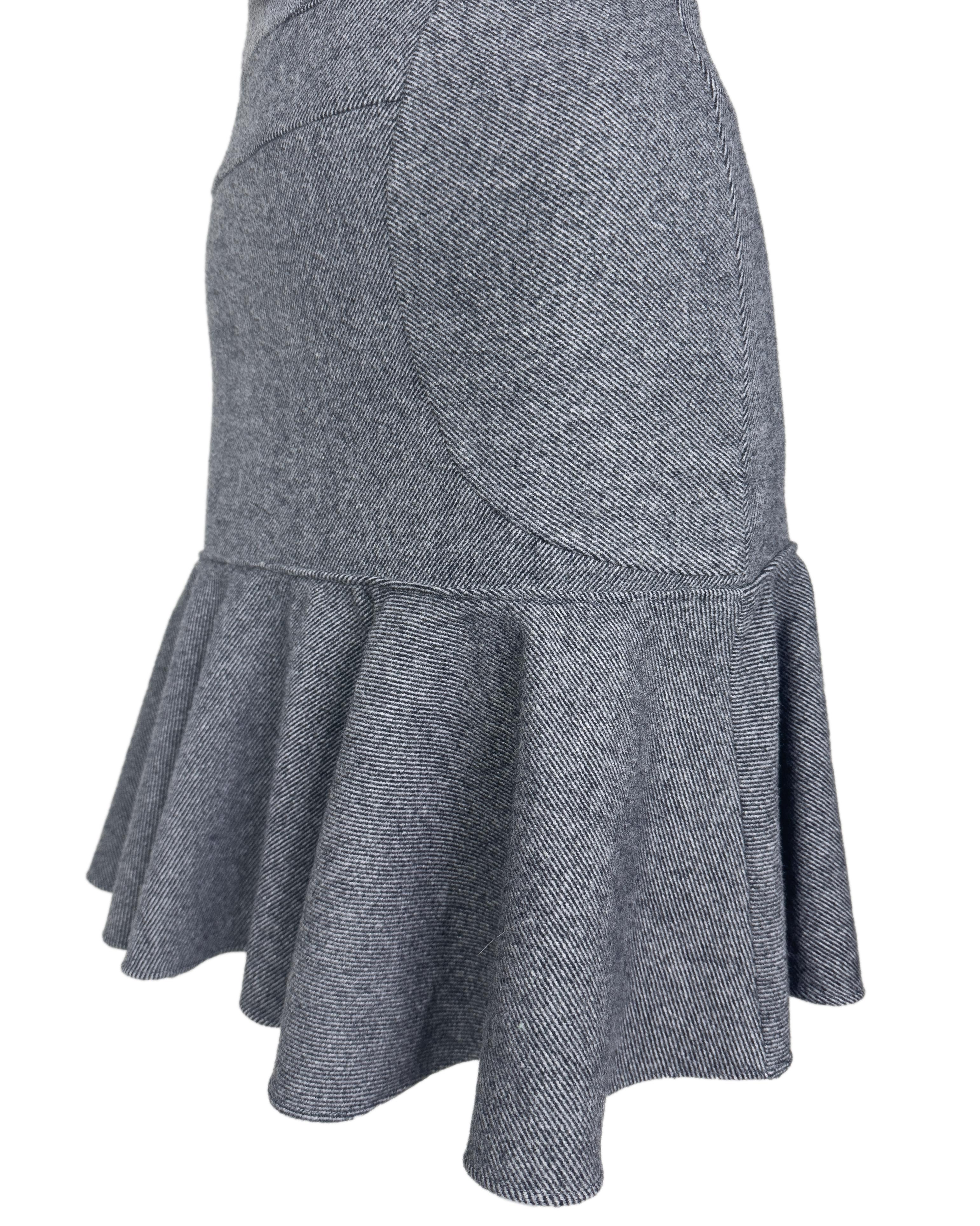 Balenciaga by Nicolas Ghesquiere Fall 2002 Cubist Mixed Media Dress en venta 3