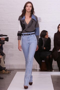 Balenciaga by Nicolas Ghesquiere Fall 2002 Cubist Mixed Media Sweater Top