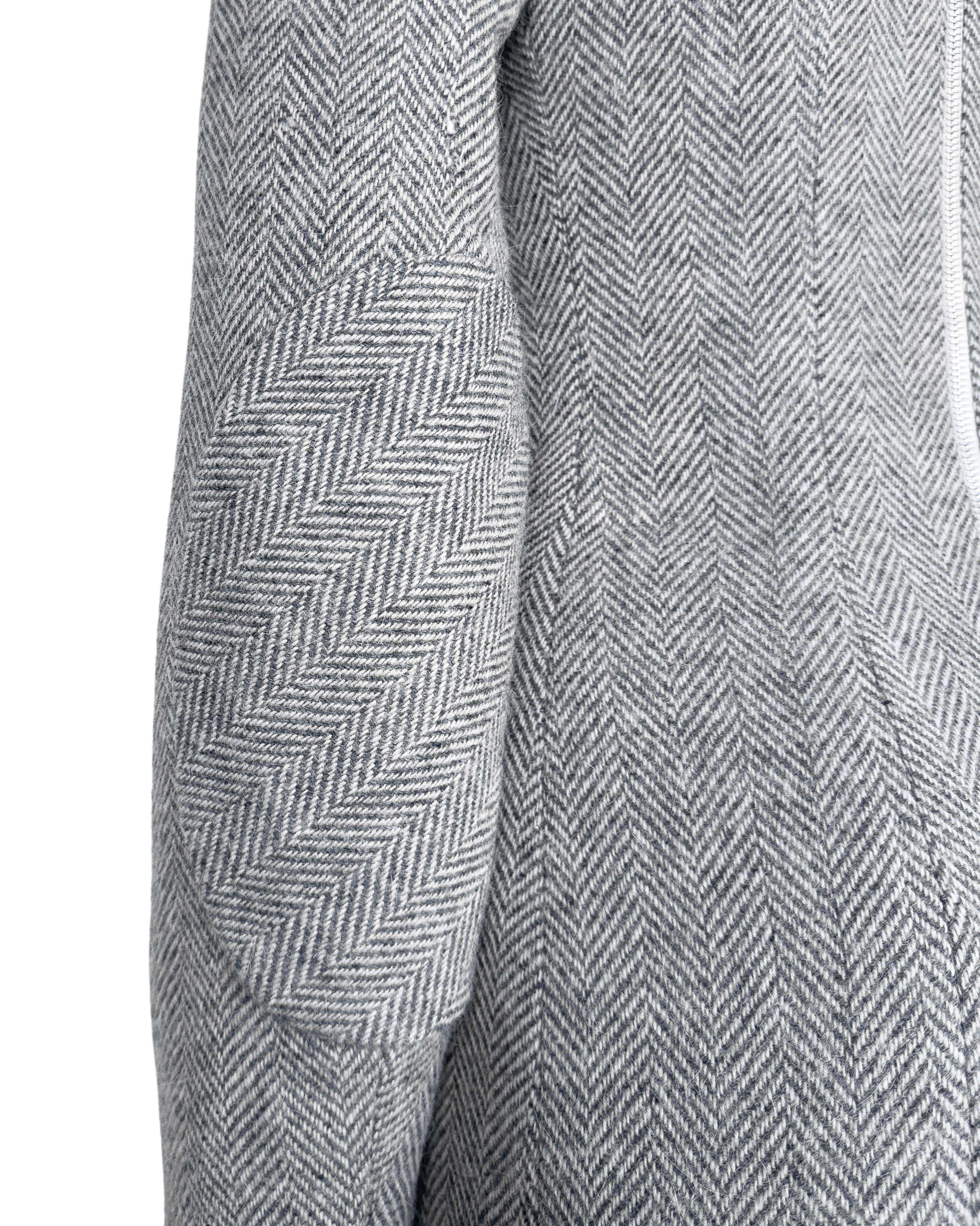 Balenciaga by Nicolas Ghesquiere Herbst 2004 Asymmetrisches Chevron-Tweed-Kleid im Angebot 1
