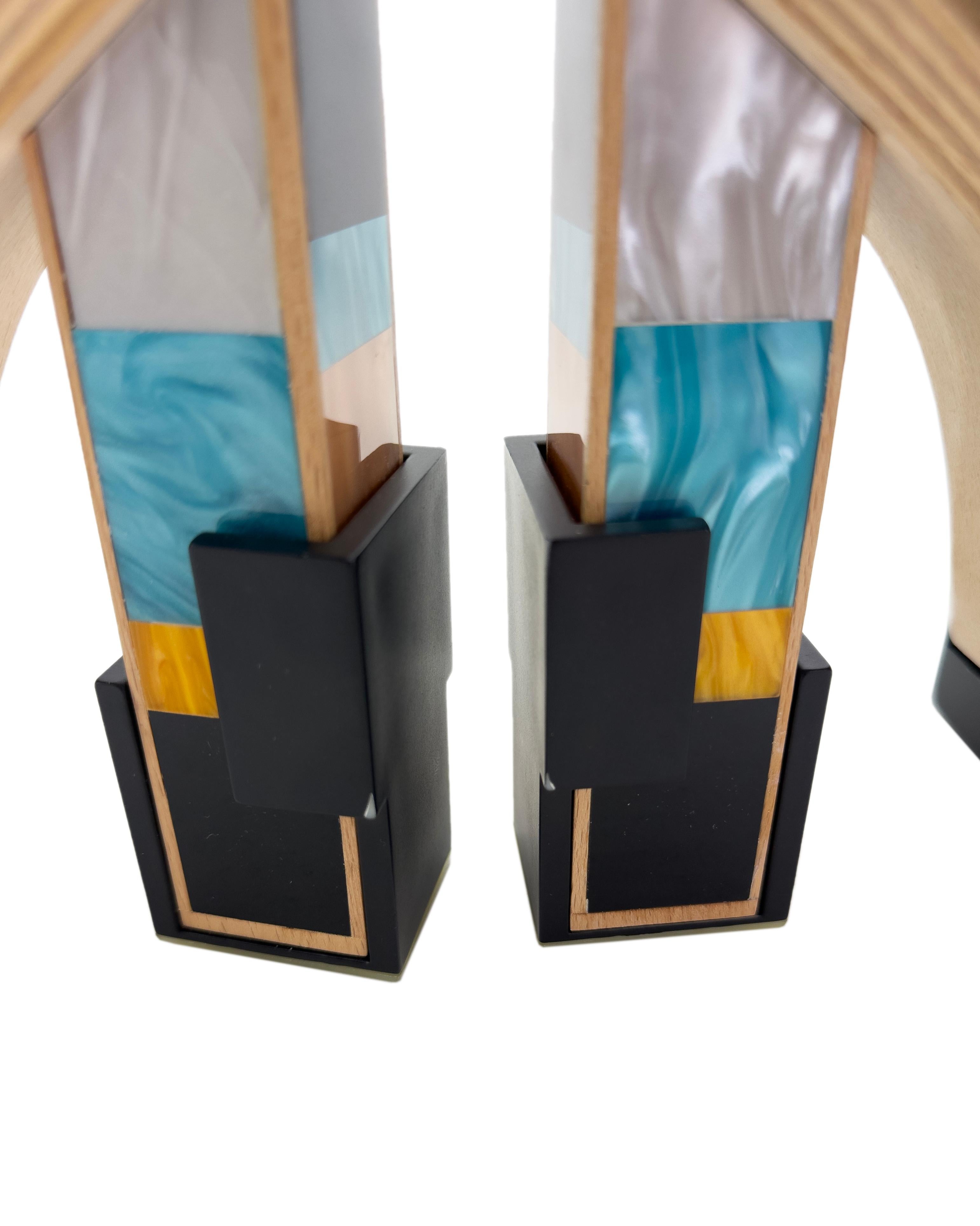 Balenciaga by Nicolas Ghesquiere Fall 2010 Runway Mixed Media Wooden Block Heels 1