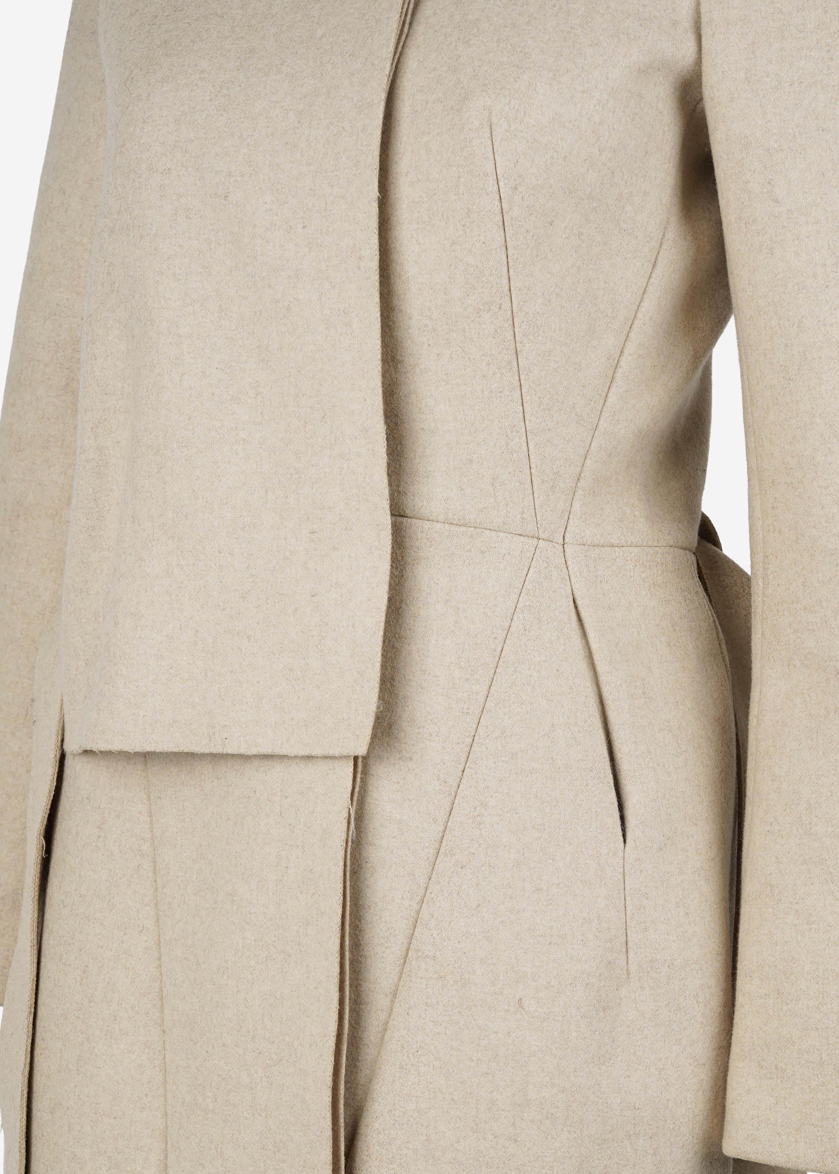 Balenciaga by Nicolas Ghesquière Fall/Winter 2010 Wool Blend Runway Coat – FR36 en vente 2