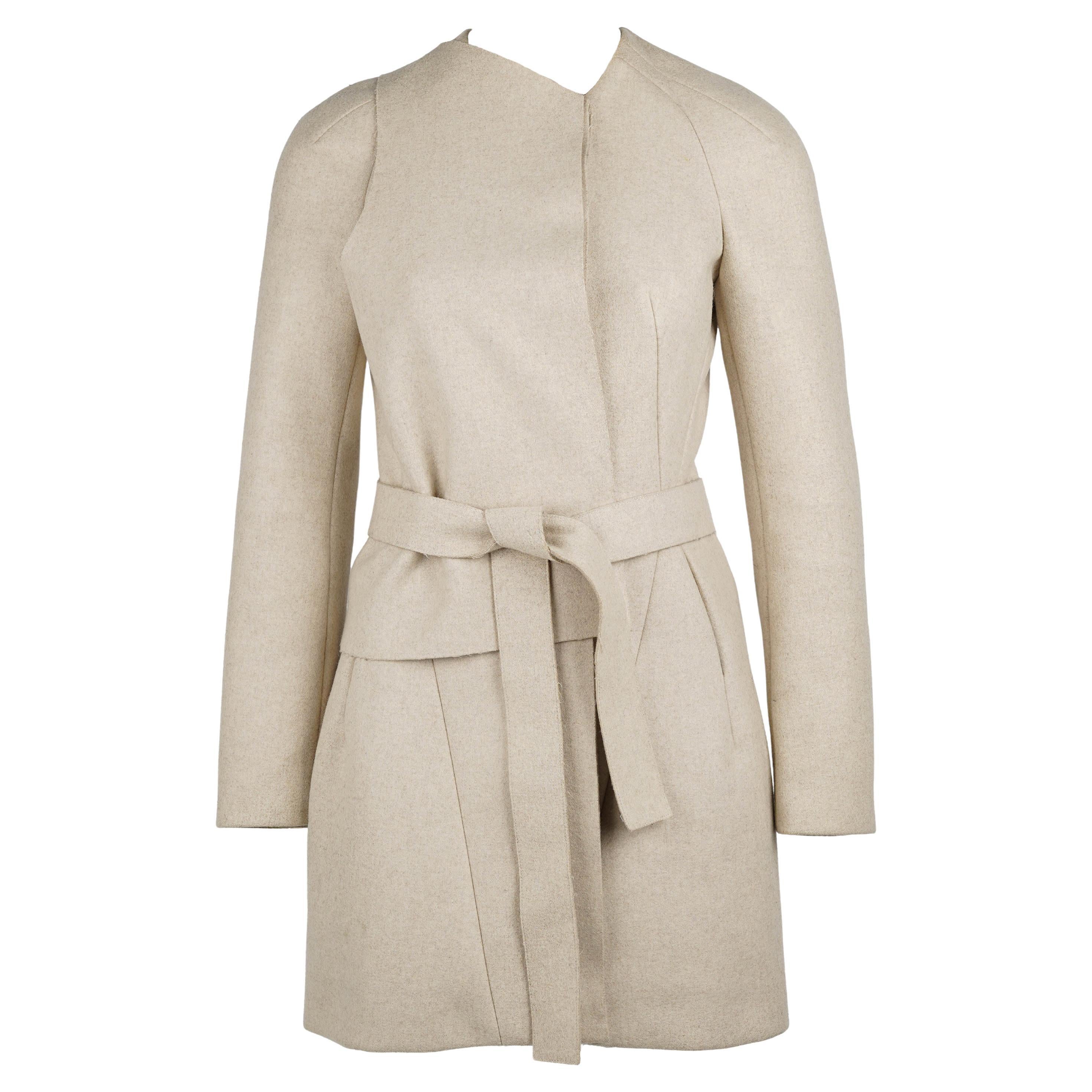 Balenciaga by Nicolas Ghesquière Fall/Winter 2010 Wool Blend Runway Coat – FR36 en vente