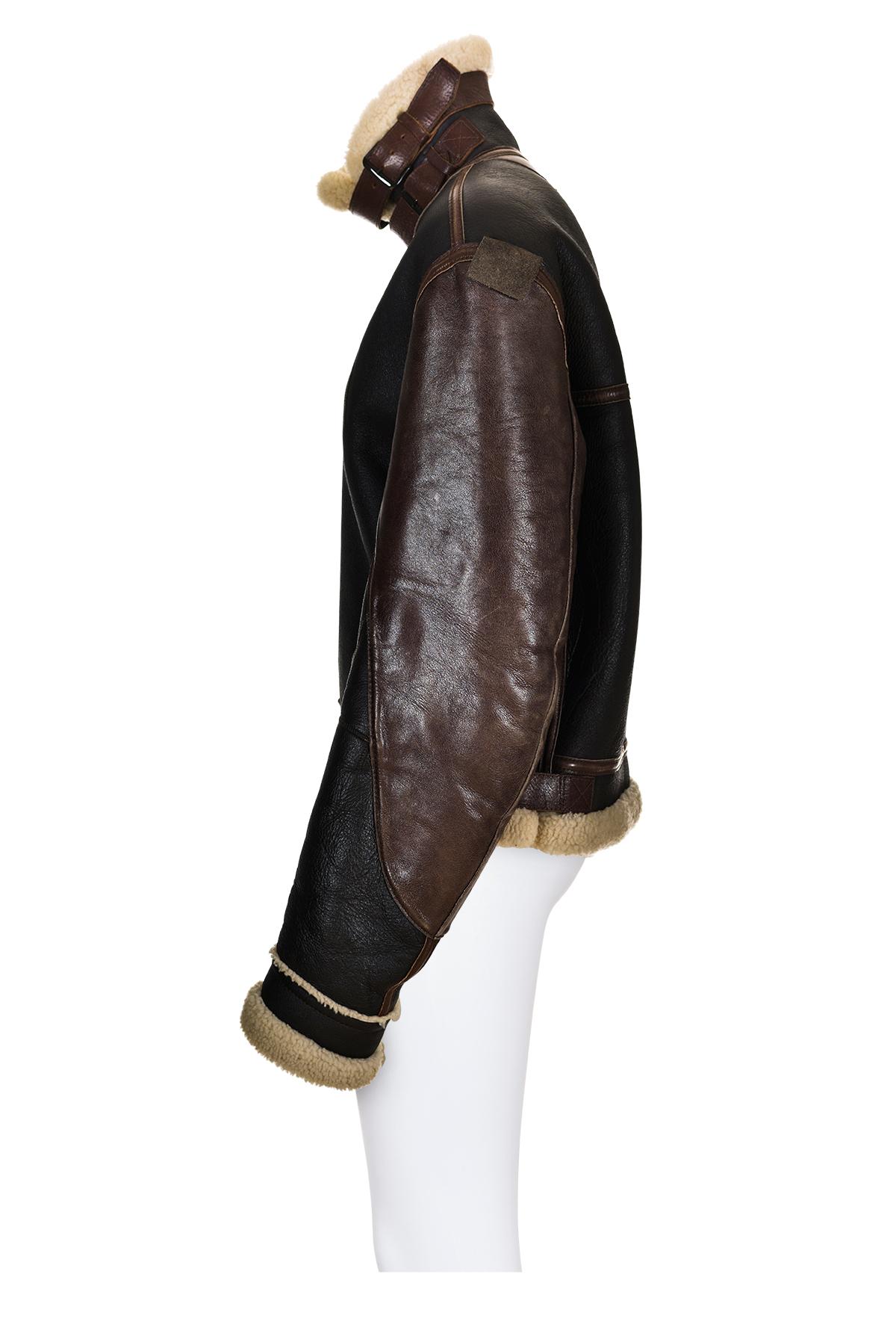 BALENCIAGA BY NICOLAS GHESQUIÈRE FW 03 Iconic Shearling Aviator Jacket In Good Condition For Sale In Milano, MILANO