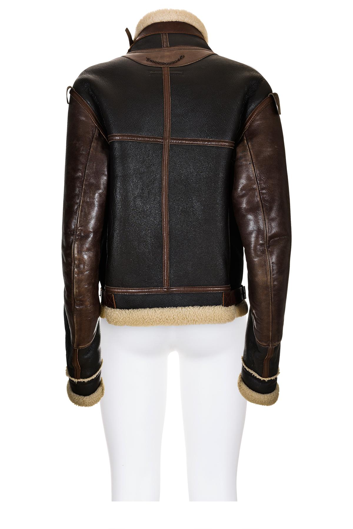 Women's or Men's BALENCIAGA BY NICOLAS GHESQUIÈRE FW 03 Iconic Shearling Aviator Jacket For Sale