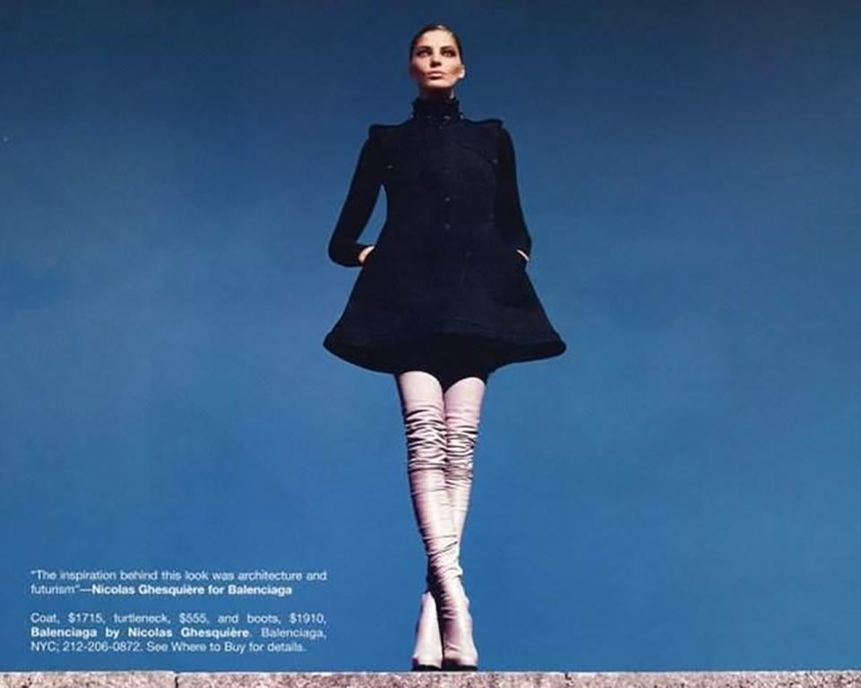 Balenciaga by Nicolas Ghesquière FW 2003 Runway Black Sleeveless Shift Dress 36 For Sale 7