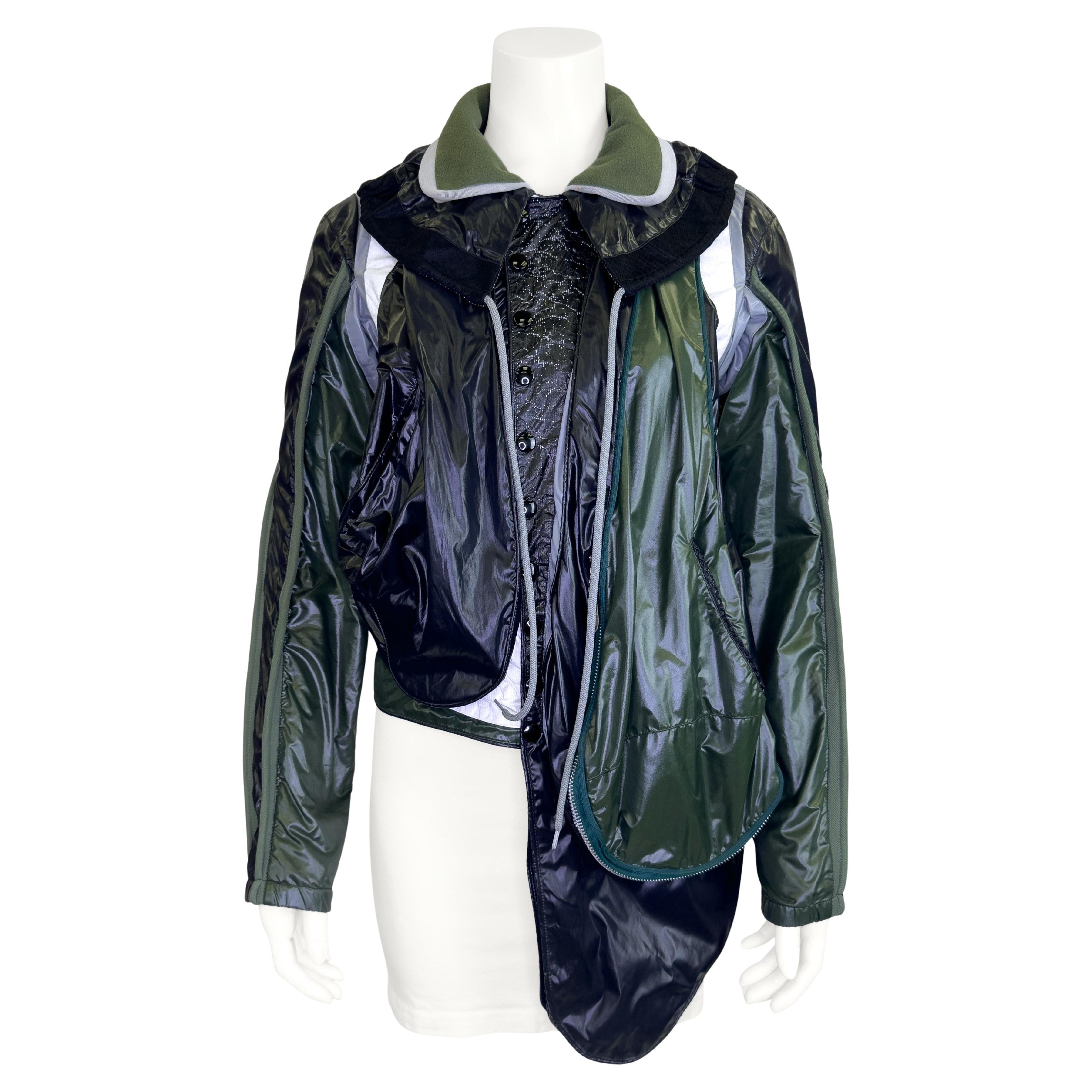 Balenciaga by Nicolas Ghesquière FW 2003 Pasarela Chaqueta "Paracaídas" Patchwork