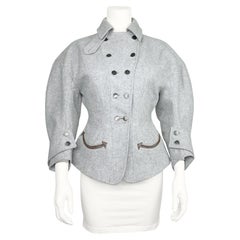 Chaqueta con forma de reloj de arena de inspiración western Balenciaga by Nicolas Ghesquière FW 2003