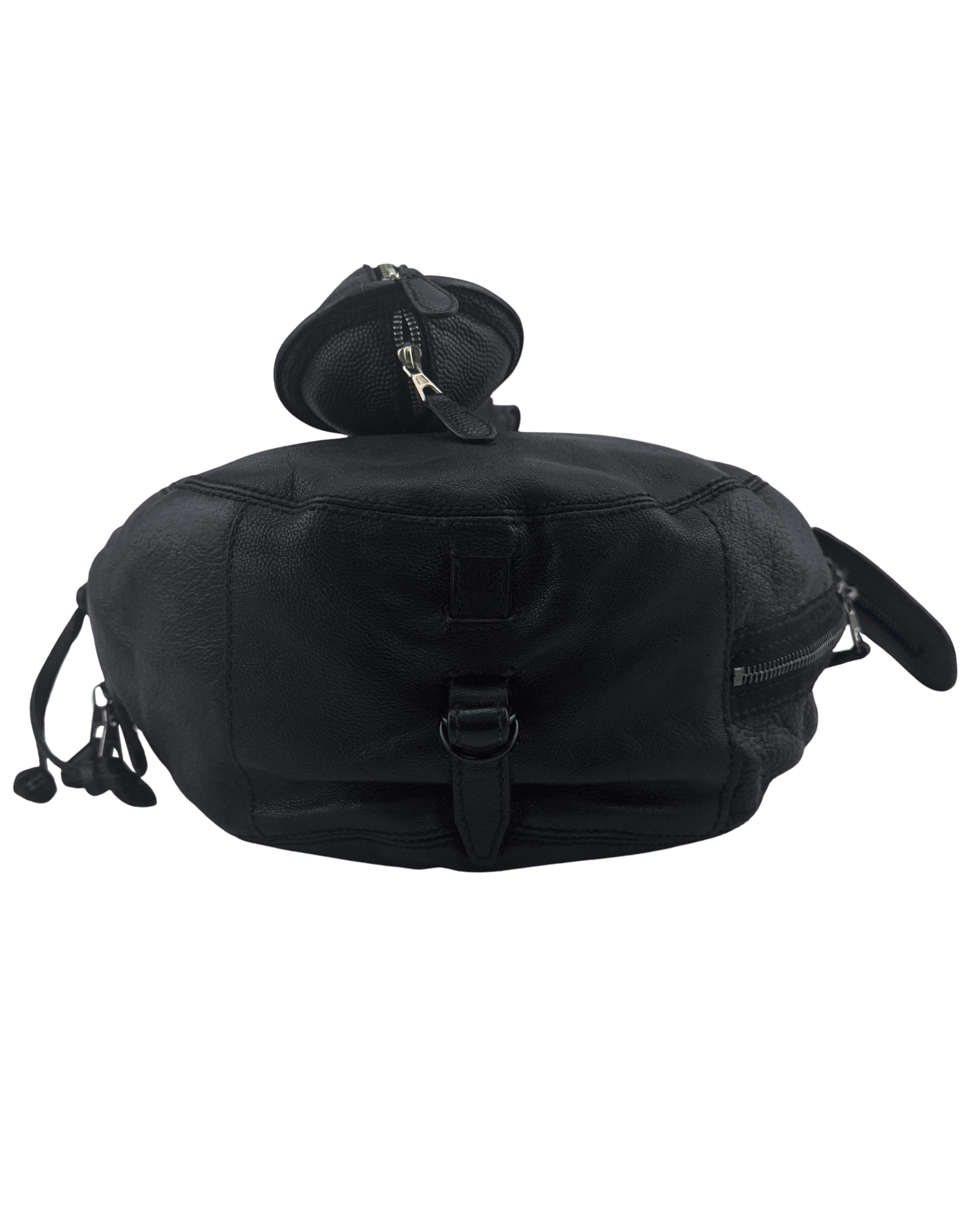 Balenciaga by Nicolas Ghesquière FW 2004 Bolso Casco Aviador Negro 5