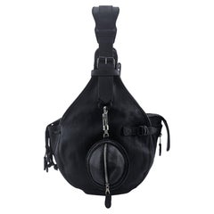 Balenciaga by Nicolas Ghesquière FW 2004 Black Aviator Helmet Bag