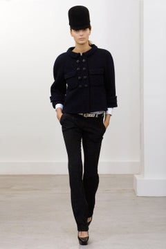 Balenciaga by Nicolas Ghesquière FW 2006 Runway Wool Jacket w Jewelled Buttons
