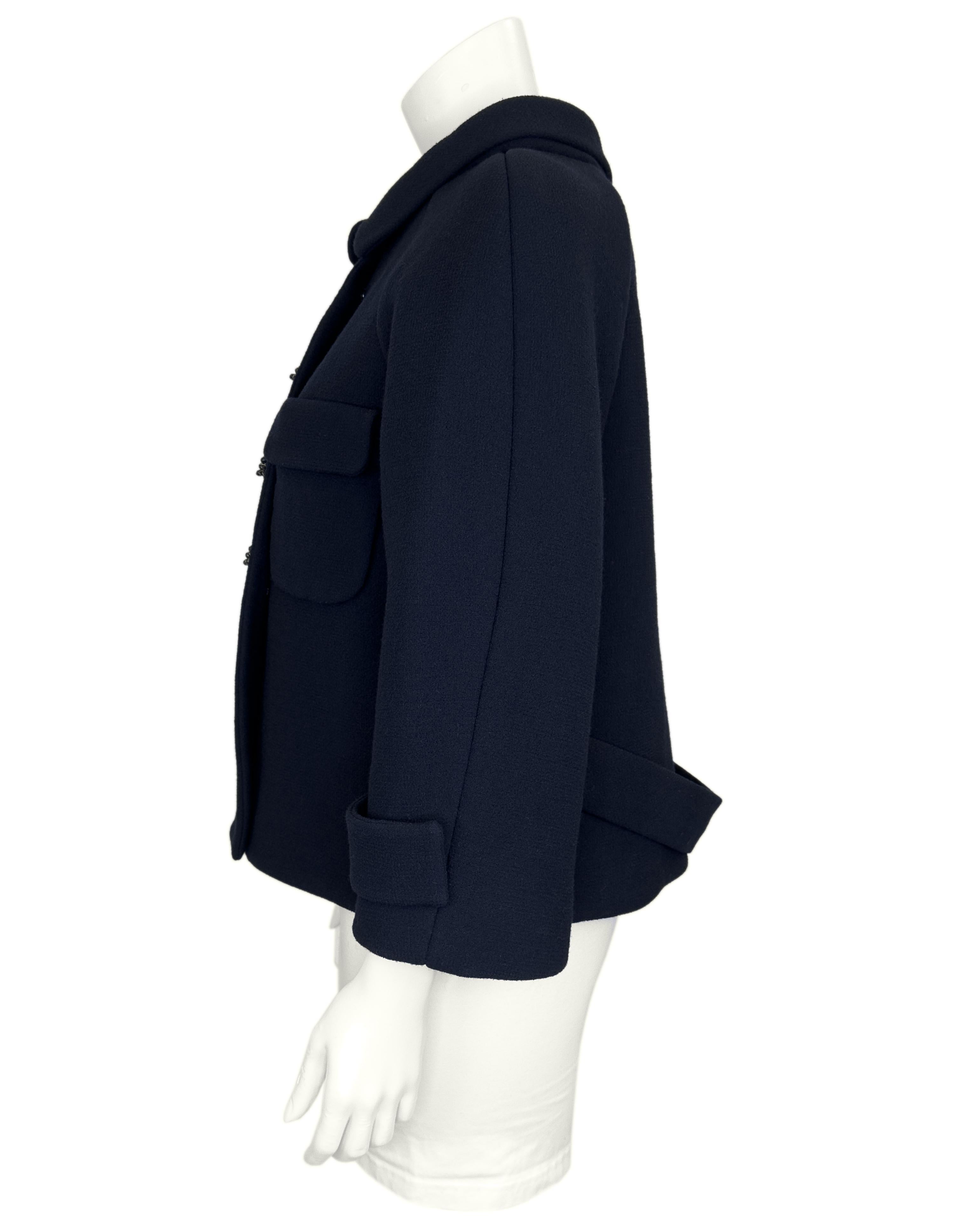 Women's Balenciaga by Nicolas Ghesquière FW 2006 Runway Wool Jacket w Jewelled Buttons