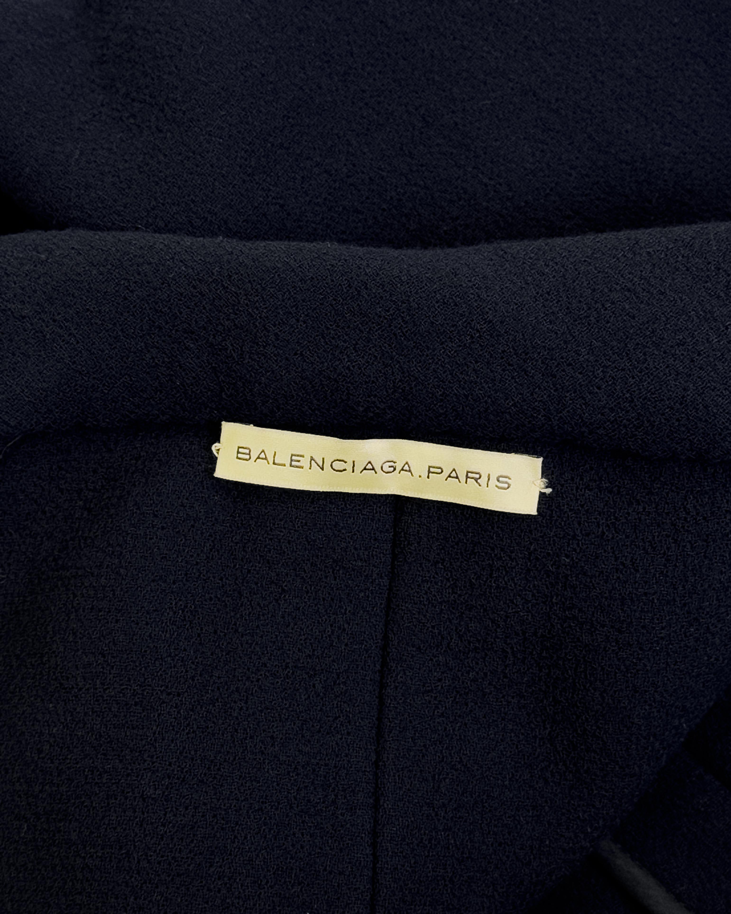 Balenciaga by Nicolas Ghesquière FW 2006 Runway Wool Jacket w Jewelled Buttons 2
