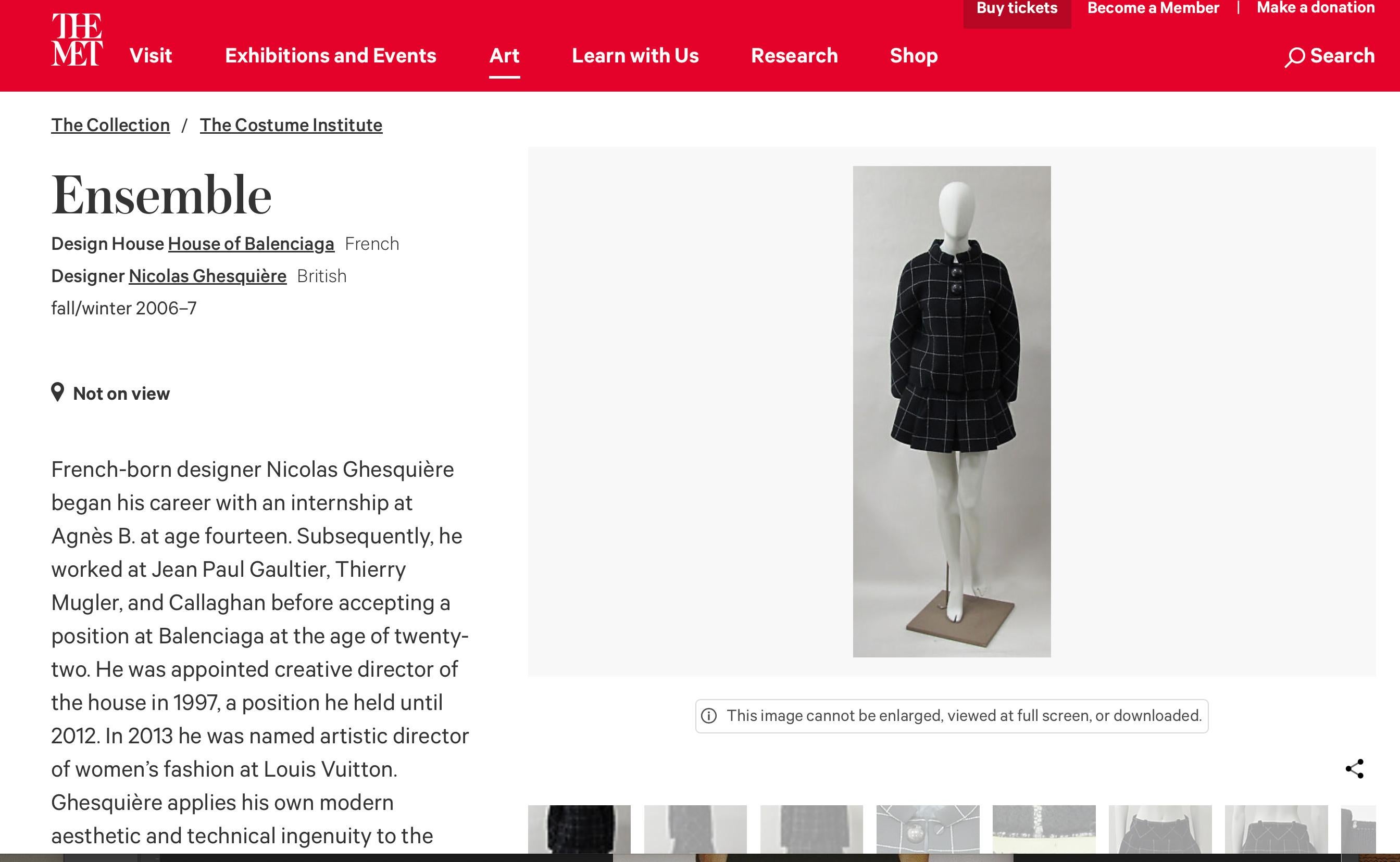 Balenciaga by Nicolas Ghesquière FW 2006 Windowpane Wool Jacket & Skirt Ensemble In Excellent Condition In Toronto, Ontario