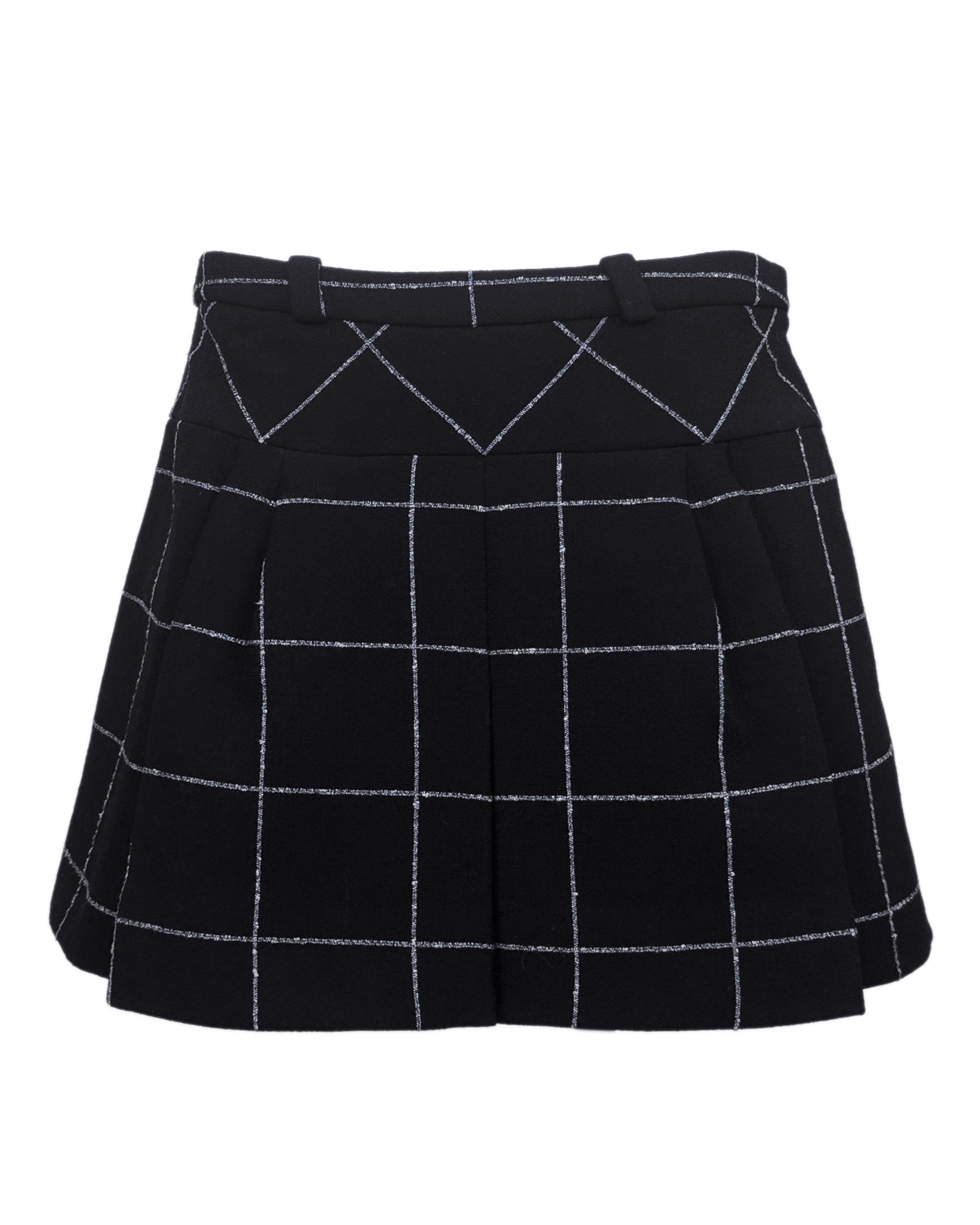 Balenciaga by Nicolas Ghesquière FW 2006 Windowpane Wool Jacket & Skirt Ensemble 4