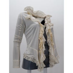 Balenciaga by Nicolas Ghesquière SS-2006 Silk Ruffle Top