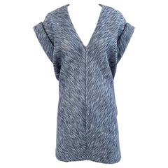 Balenciaga by Nicolas Ghesquiere - Mini-robe-pull gris chiné, taille 40/10