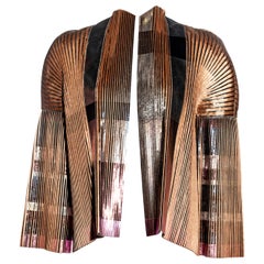 Balenciaga by Nicolas Ghesquière metallic silk pleated jacket, ss 2009