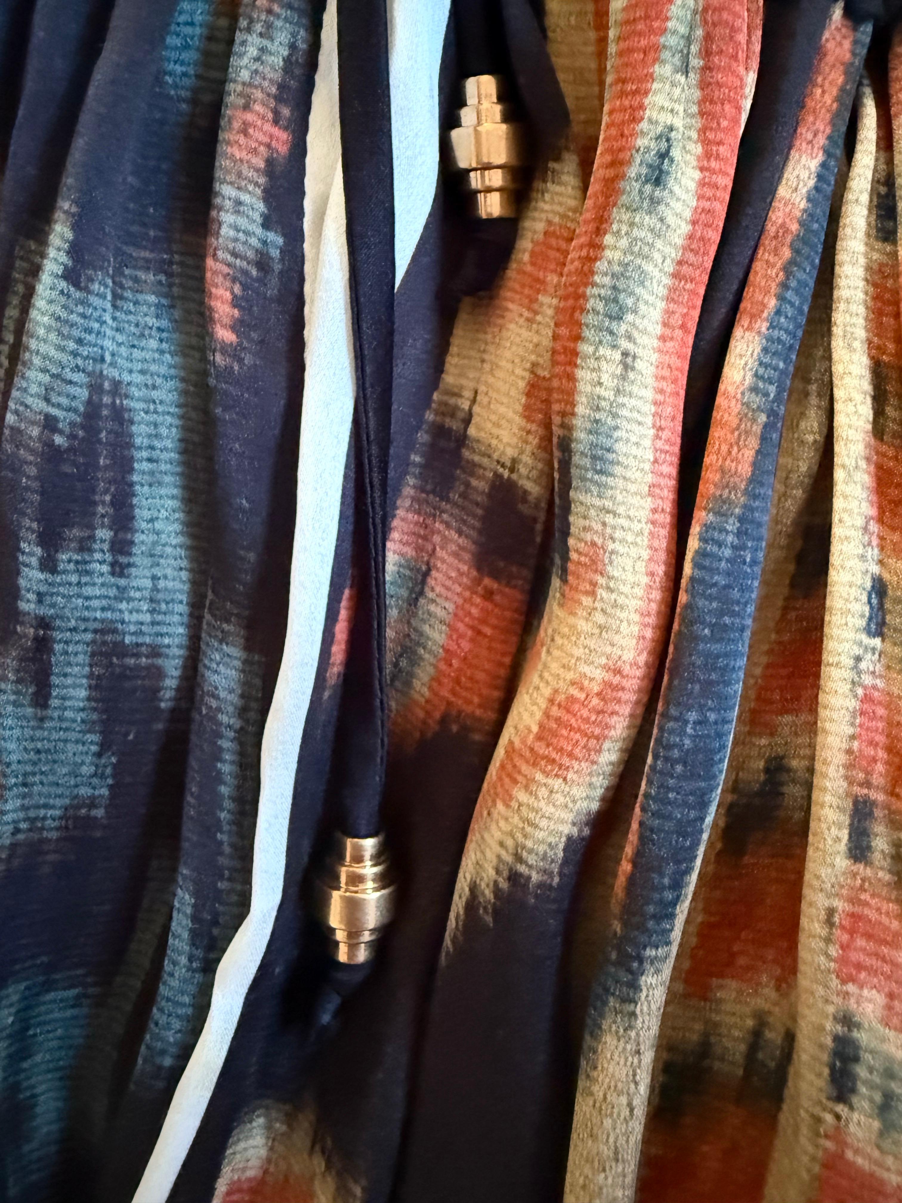 BALENCIAGA by Nicolas Ghesquière Rare Pre-Fall 2007 Robe babydoll en soie tie-dye en vente 5